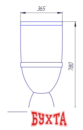 Унитаз напольный Rosa Лира белый 4