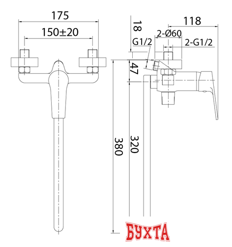 Смеситель Milardo Helic HELSB02M10 3