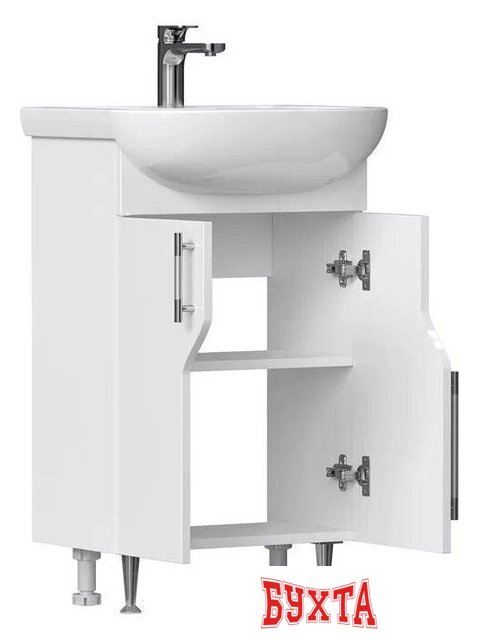 Мебель для ванных комнат Volna Тумба с умывальником Bruno 50.2D Рива 50 (напольная) 2