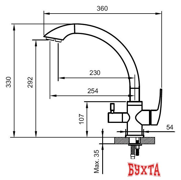 Смеситель Ahti Kemi KM803015 3