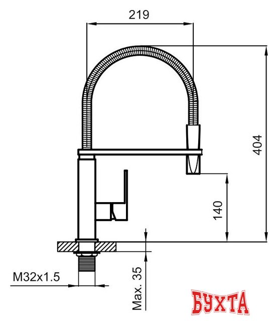 Смеситель Ahti Kemi KM823019 4