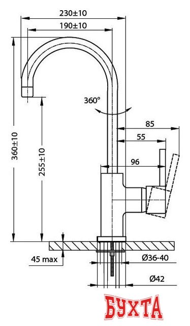 Смеситель Ahti Satakunta SK103011 2