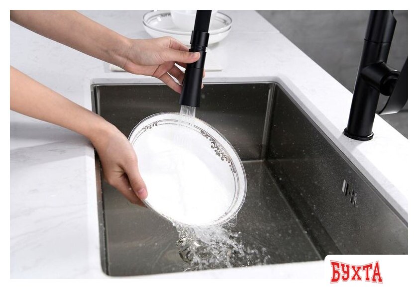 Смеситель Rea Castor REA-B6935 (черный матовый) 2