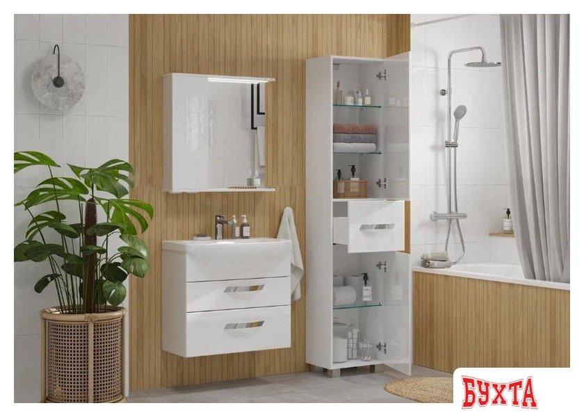 Мебель для ванных комнат Volna Шкаф-пенал Onda 40 (напольный) 4