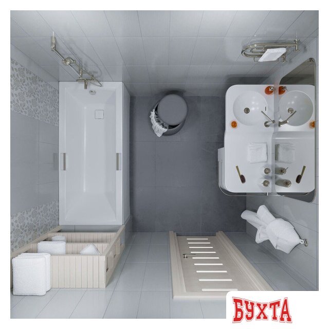 Ванна Triton Алекса 150x75 New (с каркасом и сифоном) 4