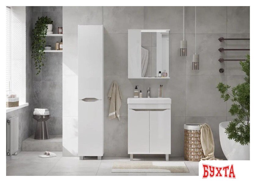 Мебель для ванных комнат Volna Шкаф-пенал Lake 35 (напольный) 3