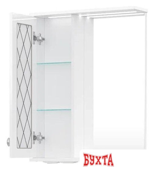 Мебель для ванных комнат Volna Шкаф с зеркалом Milena 55 левый 2