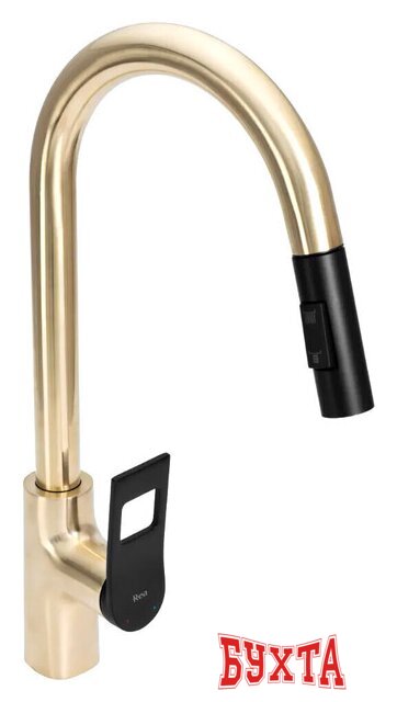 Смеситель Rea Soul B6205 (золотыcтый/черный) 3
