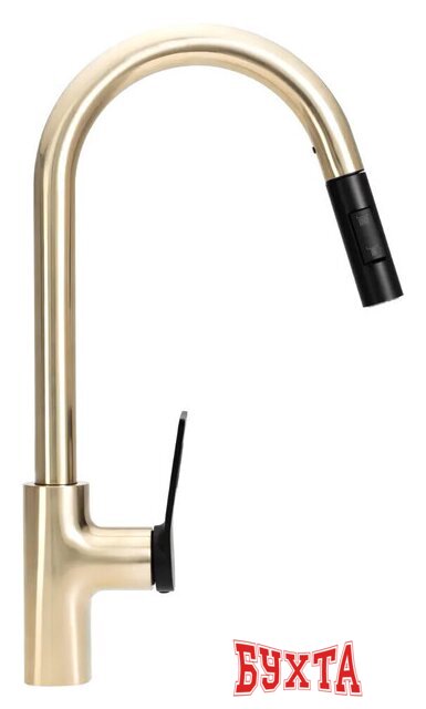 Смеситель Rea Soul B6205 (золотыcтый/черный) 5
