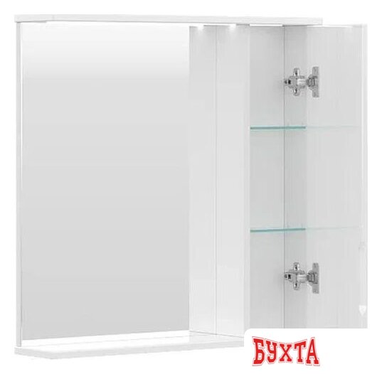 Мебель для ванных комнат Volna Шкаф с зеркалом Milena 70 правый 2