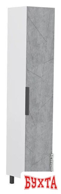 Мебель для ванных комнат Volna Шкаф-пенал Twing 40 бетон