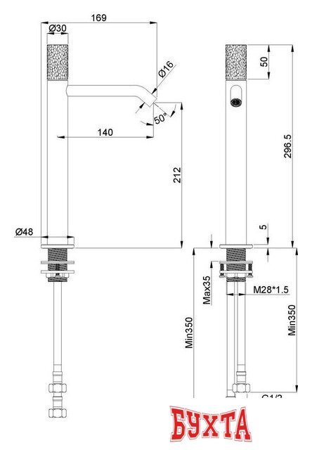 Смеситель Vincea VBF-6AU2GM 3
