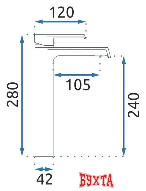 Смеситель Rea Hass B9966 (черный) 4