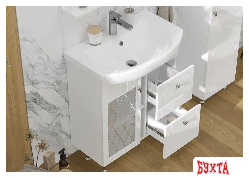 Мебель для ванных комнат Volna Тумба под умывальник Milena 70.1D.2Y 4