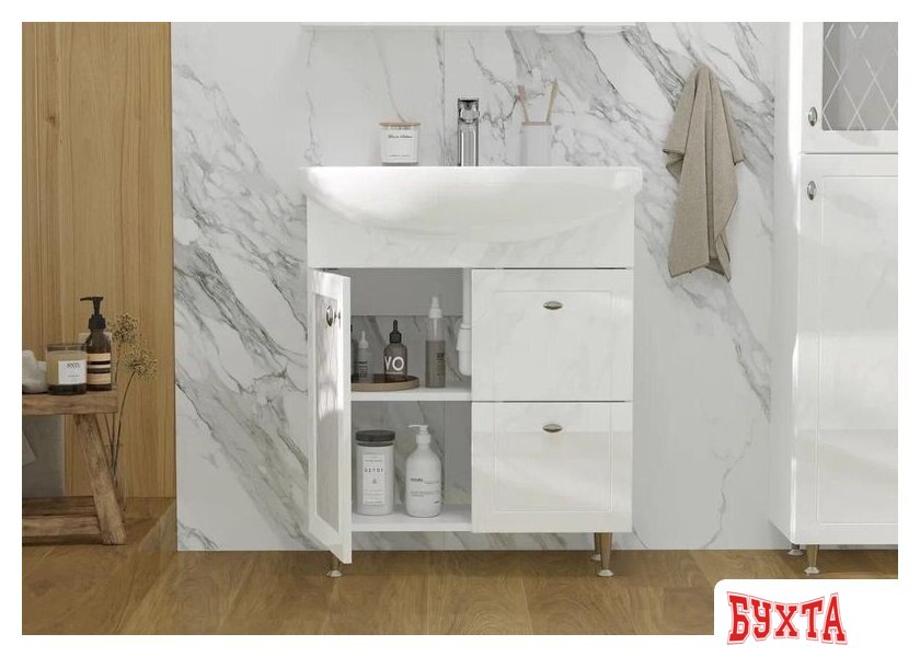 Мебель для ванных комнат Volna Тумба под умывальник Milena 70.1D.2Y 5