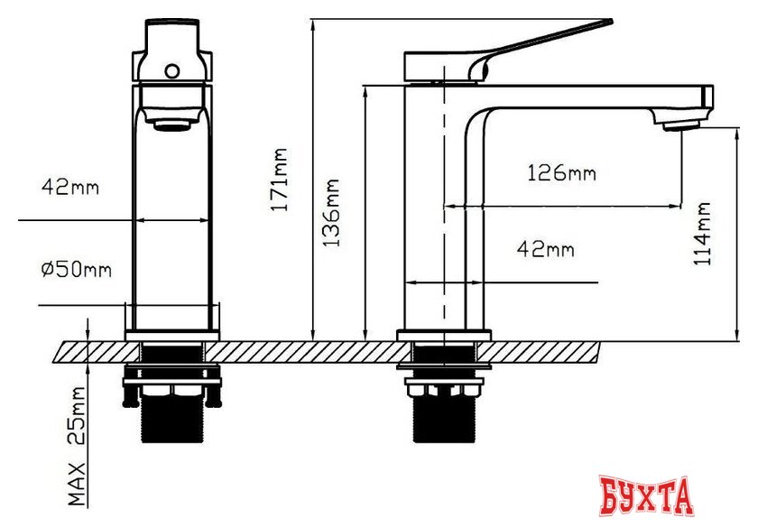 Смеситель Vincea VBF-4AR01GM 3