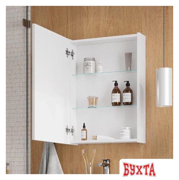 Мебель для ванных комнат Volna Шкаф с зеркалом Bruno 50 5