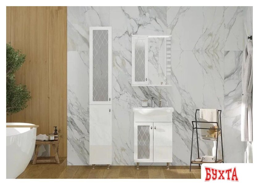 Мебель для ванных комнат Volna Шкаф-пенал Milena 30 3