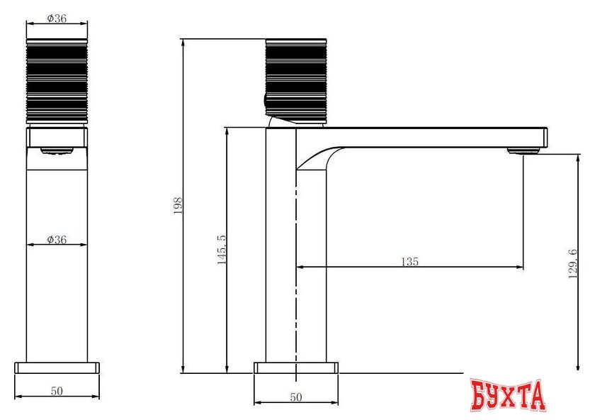 Смеситель Vincea VBF-5DM01BG 3