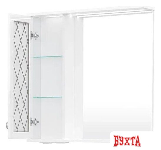 Мебель для ванных комнат Volna Шкаф с зеркалом Milena 70 левый 2