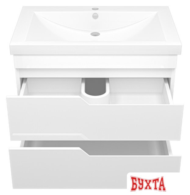 Мебель для ванных комнат Misty Тумба под умывальник Софт 75 П-Соф-01075-011П2Я 3