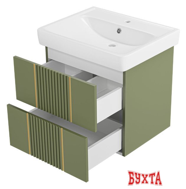 Мебель для ванных комнат Brevita Тумба под умывальник Vega 60 VEG-09060-0802Я 3