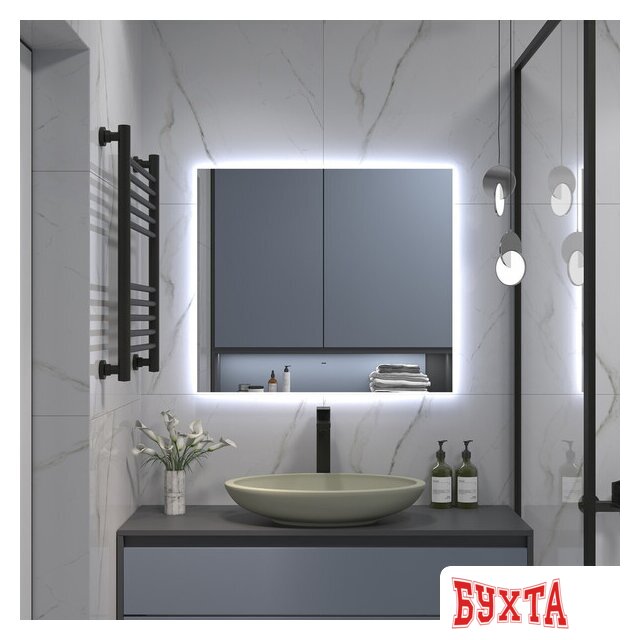 Мебель для ванных комнат Misty Зеркало Нембус 80 НЕМ-02-80/70-14 5