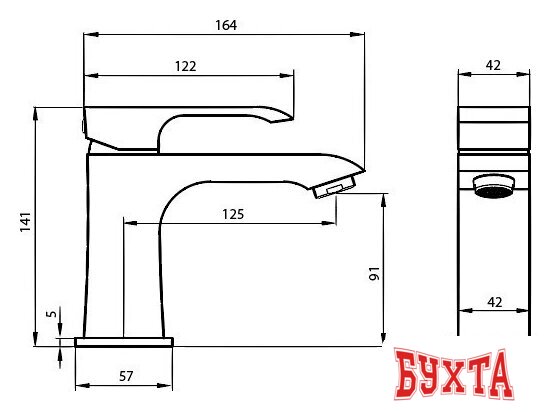 Смеситель Ahti Rauma RM201001 3