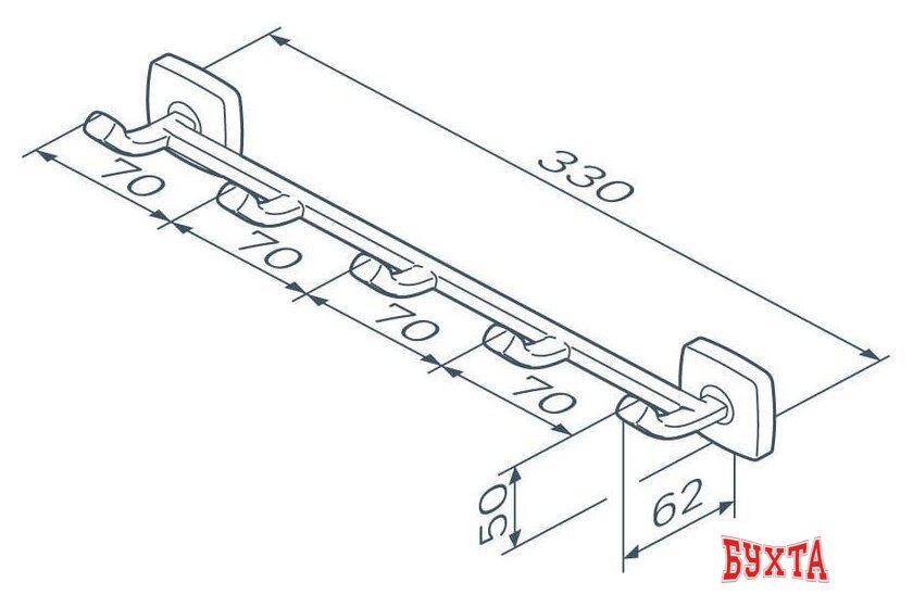 Крючок для ванны AM.PM Gem A9035922 3
