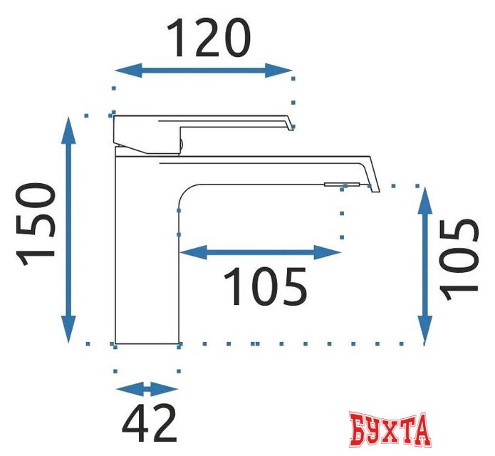 Смеситель Rea Hass B9964 (черный) 3
