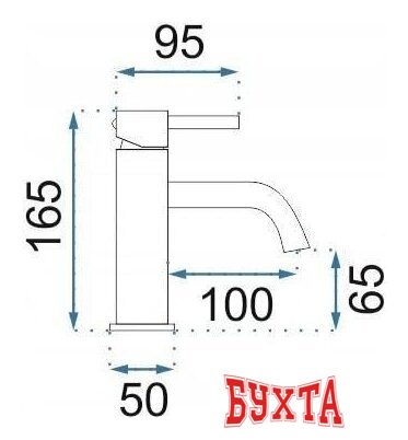 Смеситель Rea Lungo Art REA-B6322 (золотой) 4
