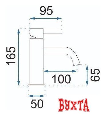 Смеситель Rea Lungo REA-B4500 (розовое золото) 4