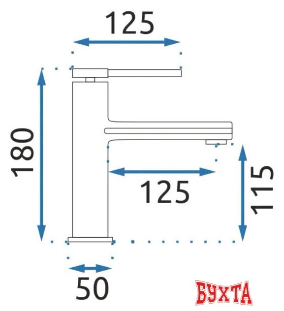 Смеситель Rea Oval B6514 (хром) 5
