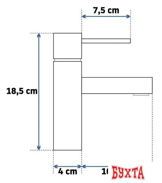 Смеситель Rea Tess REA-B8865 (золотой) 4