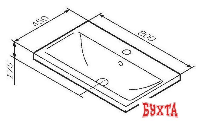 Умывальник AM.PM X-Joy M85AWCC0802WG 5
