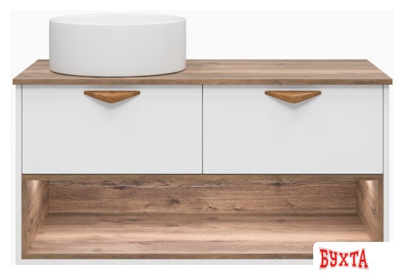 Мебель для ванных комнат Brevita Тумба под умывальник Bergen 105 BER-07105-19-01-2Я 2