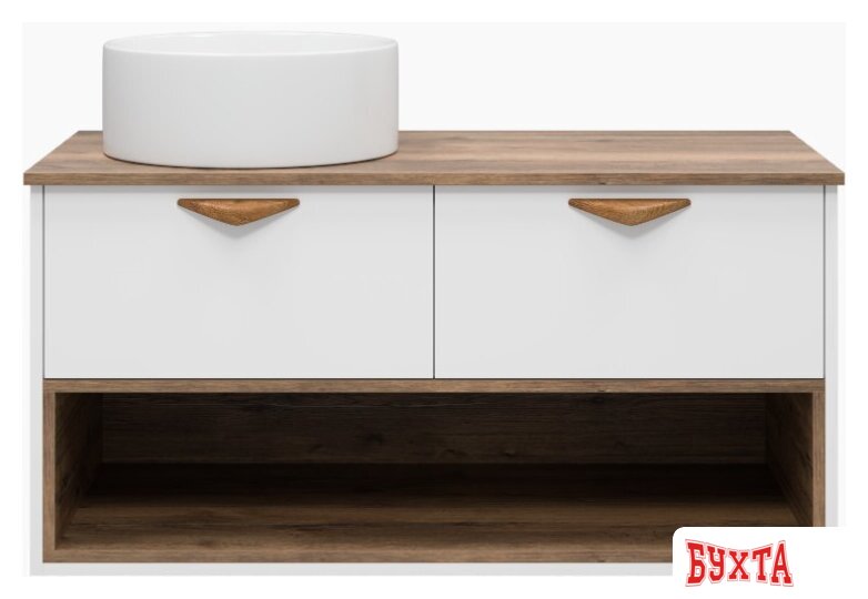 Мебель для ванных комнат Brevita Тумба под умывальник Bergen 105 BER-07105-19-01-2Я 4