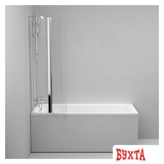 Стеклянная шторка для ванны AM.PM Gem W90BS-D3W5-140CT 2