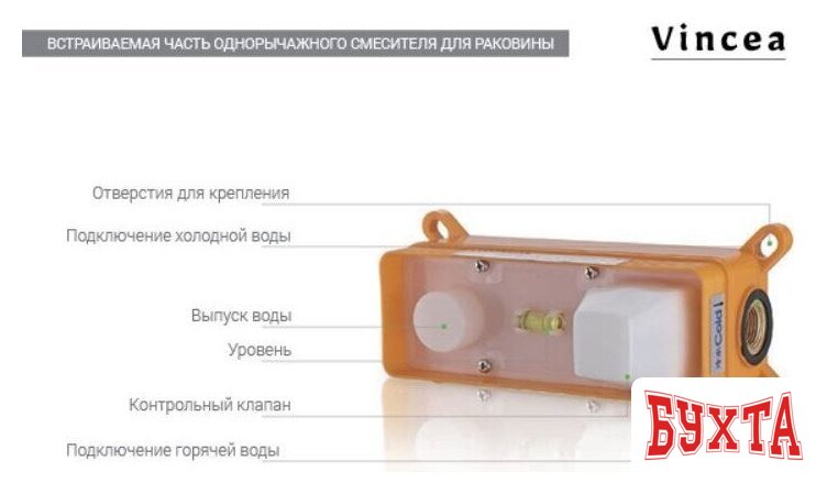 Смеситель Vincea Desire VBFW-1D1BG 3