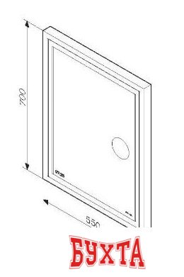 Мебель для ванных комнат AM.PM Зеркало Gem 55 M91AMOX0553WG 2