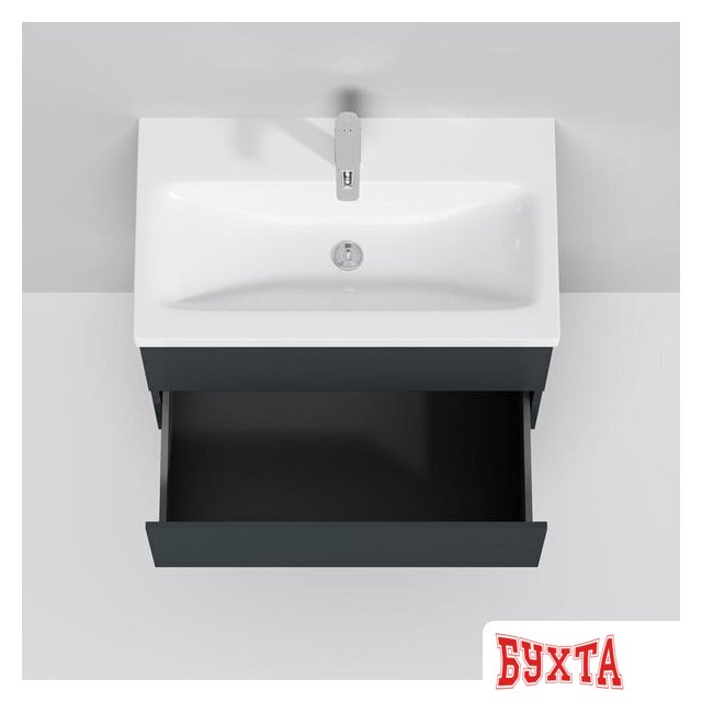 Мебель для ванных комнат AM.PM Тумба под умывальник Gem 75 M90FHX07522GM (2 ящика, графит) 4