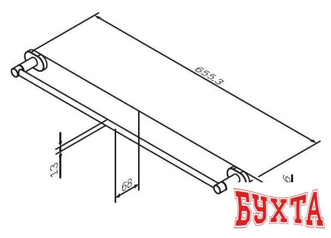 Держатель для полотенца AM.PM Sense L A74346400 2