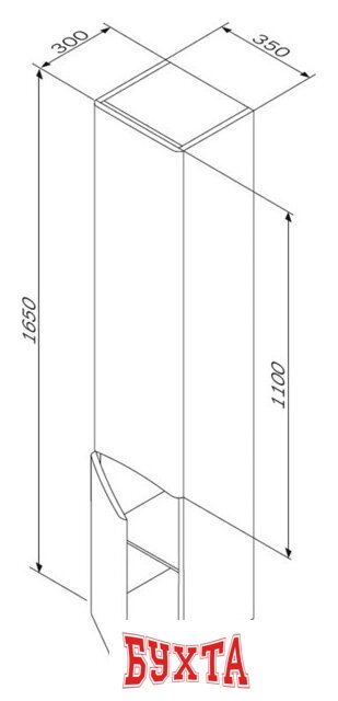 Мебель для ванных комнат AM.PM Шкаф-пенал Like [M80CHR0356WG] 2
