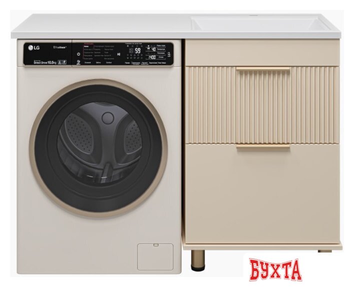 Мебель для ванных комнат Brevita Тумба под умывальник Enfida 60 ENF-07060-032Я (бежевый матовый) 2