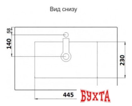 Умывальник CeramaLux 803-60 4
