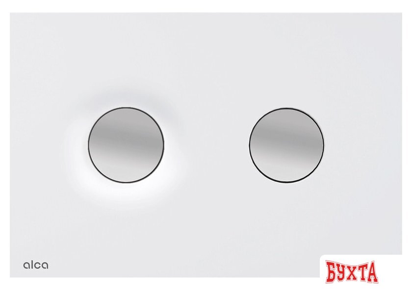 Панель смыва Alcaplast Dot.Dot. M1976-2 (белый-мат/хром-мат)