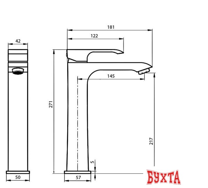 Смеситель Ahti Rauma RM202001 3
