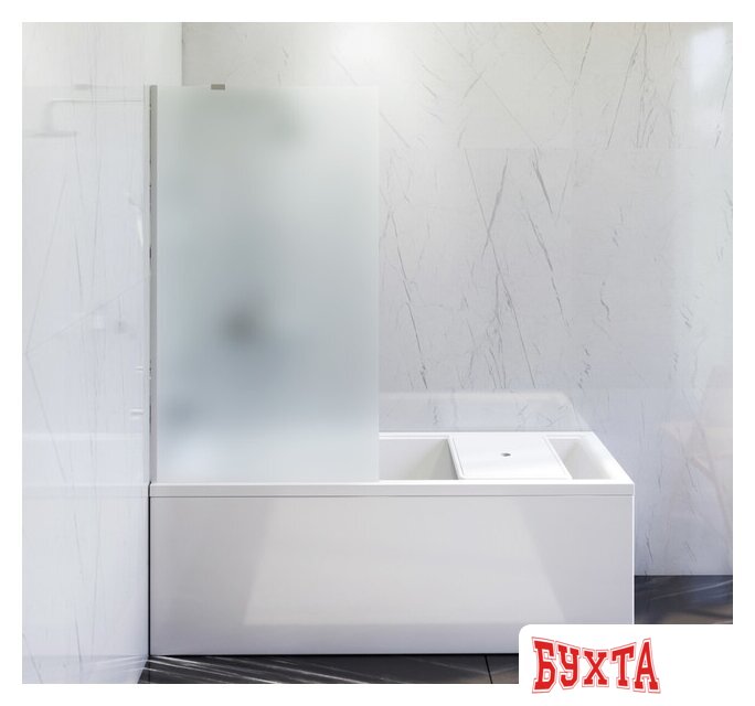 Стеклянная шторка для ванны AM.PM Gem W90BS-080-140CM 3