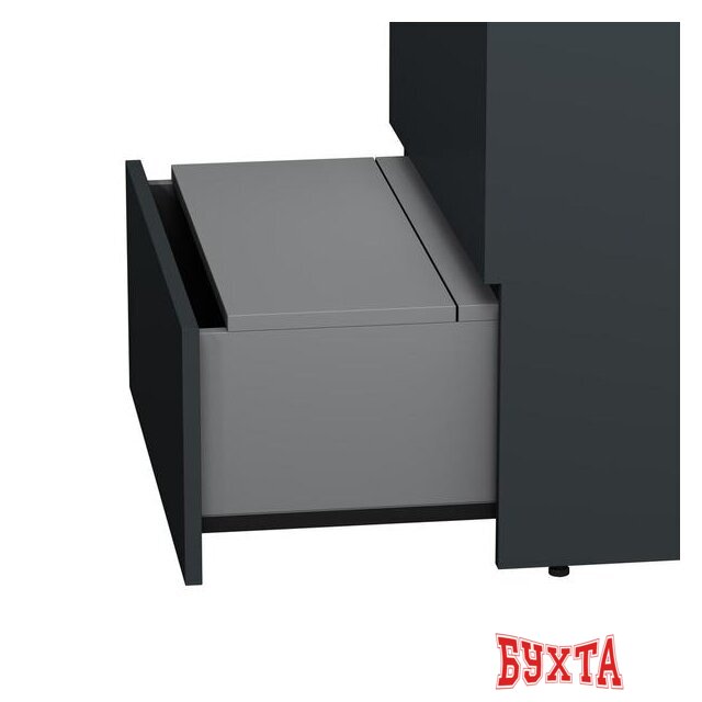Мебель для ванных комнат AM.PM Тумба под умывальник Gem S 60 M91FSX0602GM (3 ящика, графит) 5