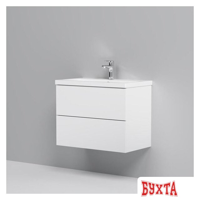 Мебель для ванных комнат AM.PM Тумба под умывальник Gem 75 M90FHX07522WG (подвесной, белый) 2
